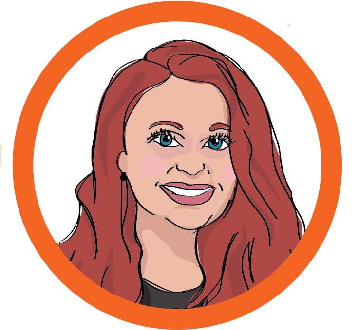 Illustration of Children's book author and illustrator, Jillian Bishop